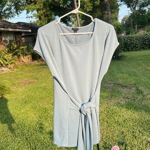 Ann Taylor confederate blue color blouse